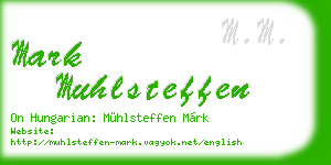 mark muhlsteffen business card